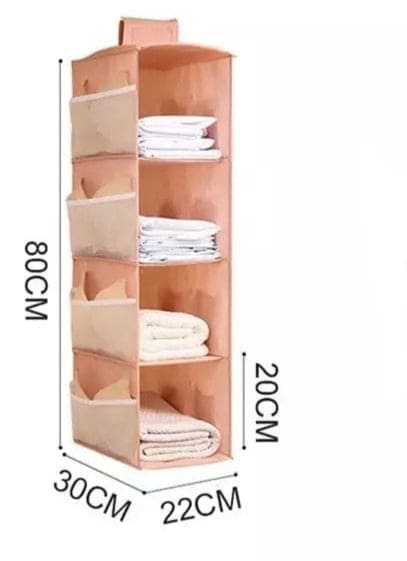 New Hanging Wardrobe, 4 Layer Foldable Closet Organizer, Multilayer Foldable Hanging Storage Rack, Tier Hanger Bag, Wardrobe Storage Holder, Dust-Proof Fabric Hanging Bag, Double Sided Storage Organizer With 8 Frosted Pocket New Hanging Wardrobe, 4 Layer Foldable Closet Organizer, Multilayer Foldable Hanging Storage Rack, Tier Hanger Bag, Wardrobe Storage Holder, Dust-Proof Fabric Hanging Bag, Double Sided Storage Organizer With 8 Frosted Pocket